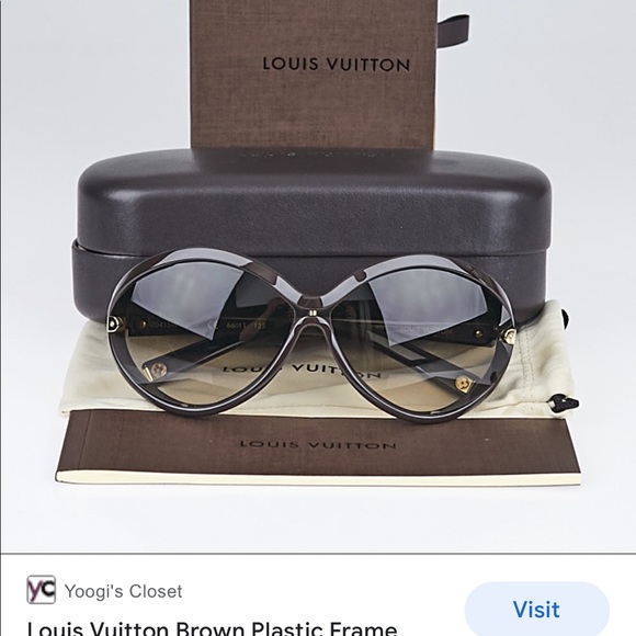 Louis Vuitton sunglasses brown with case - Picture 2 of 7
